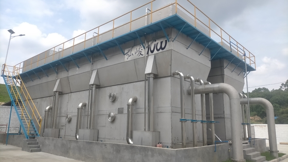 Equipaggiamento integrato per la depurazione di acqua fluviale con capacità di 10000TPD