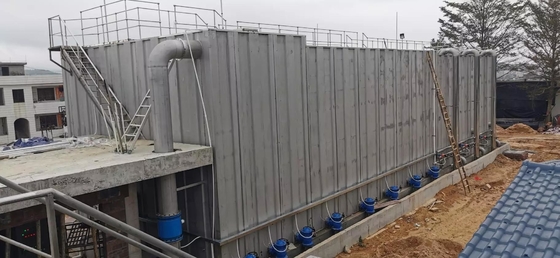 Sistema integrato di depurazione delle acque industriali con pompa di fosforo a terra e sedimentazione a floccolo
