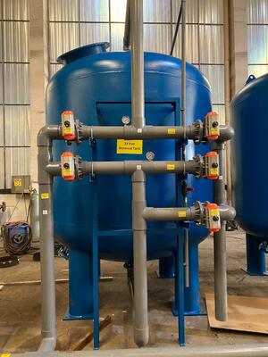 Accessori per il trattamento delle acque di sabbia di quarzo, 0,05Mpa - 0,07Mpa Pressione Cassa filtro in acciaio inossidabile